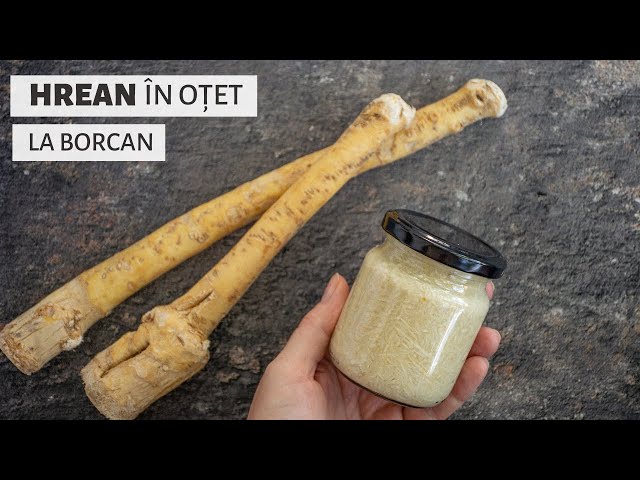 'Video thumbnail for Hrean în oțet la borcan - sosul care merită fiecare lacrimă | Bucate Aromate'