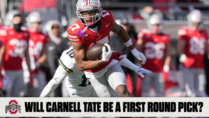'Video thumbnail for Is Carnell Tate the Next Ohio State WR Phenom? | 2026 NFL Draft'