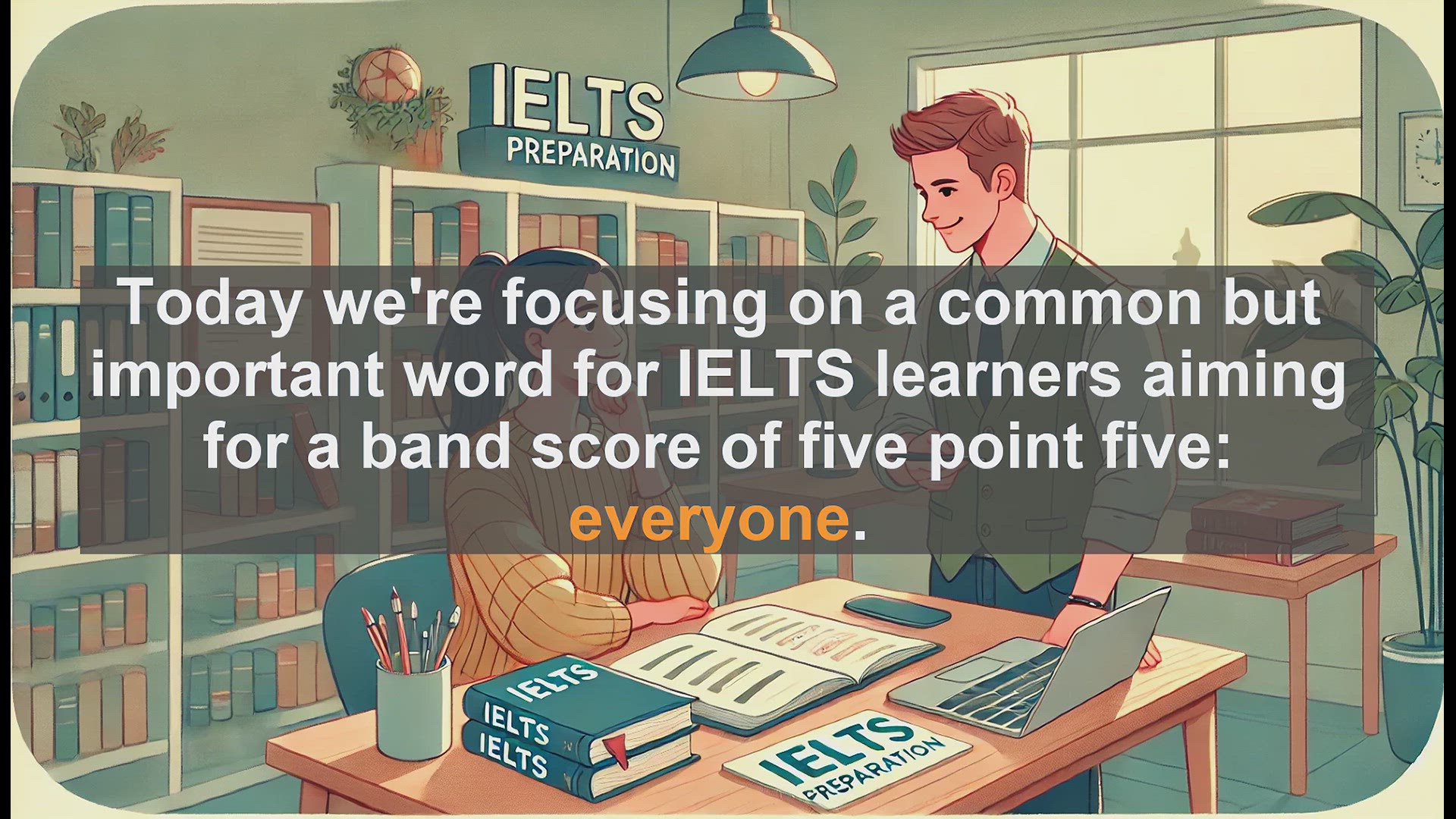 'Video thumbnail for 2500 Must Know IELTS 5.5 Vocabulary - Understanding 'Everyone': A Key Word for IELTS Band 5.5'