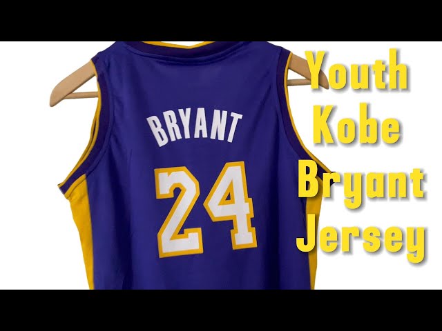 Video thumbnail for Kobe Bryant #24 Youth Purple & Gold Lakers Jersey Review – Affordable & Iconic