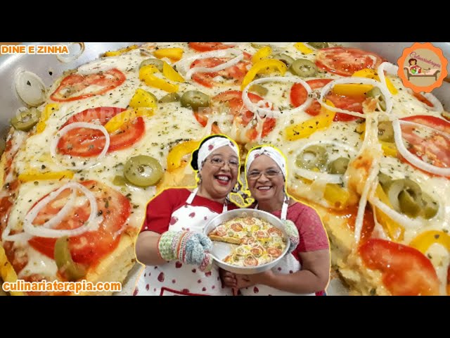 'Video thumbnail for Lanche sem Trigo - Pizza Fofinha de Liquidificador Fácil e Rápido.'