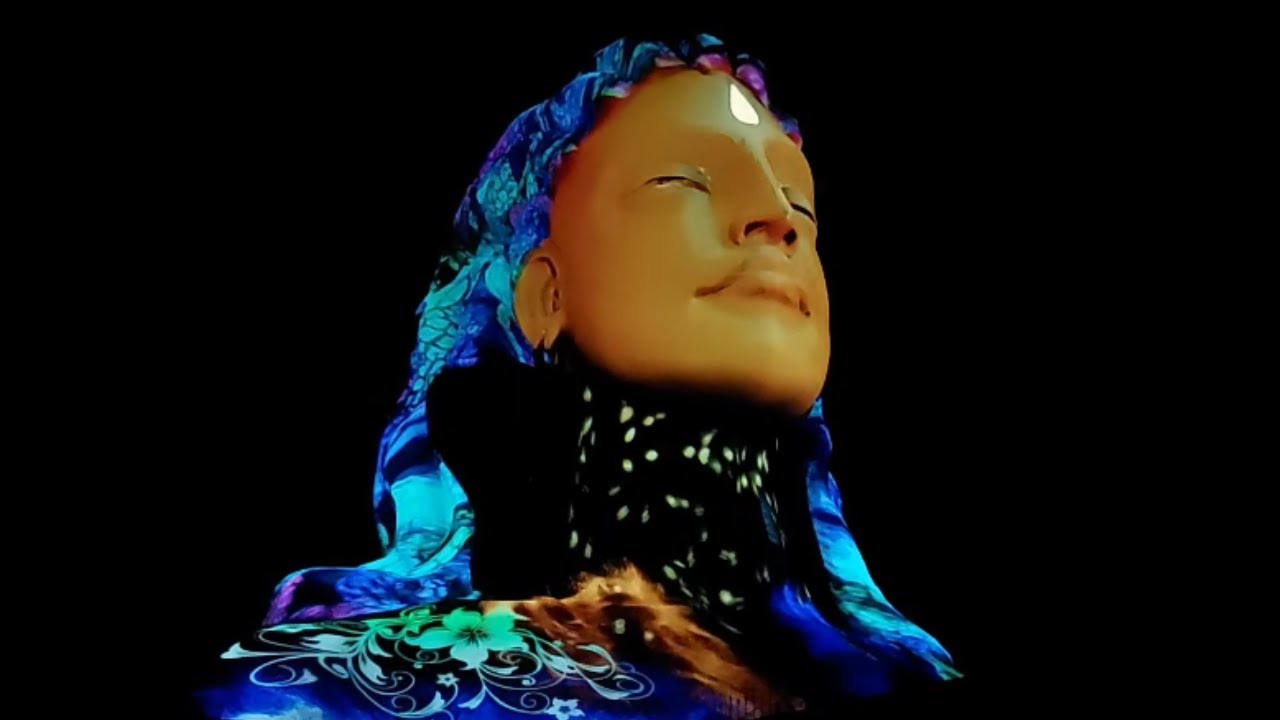 Video thumbnail for Full Adiyogi Light Show, Close-Up View | 3D Laser Projection