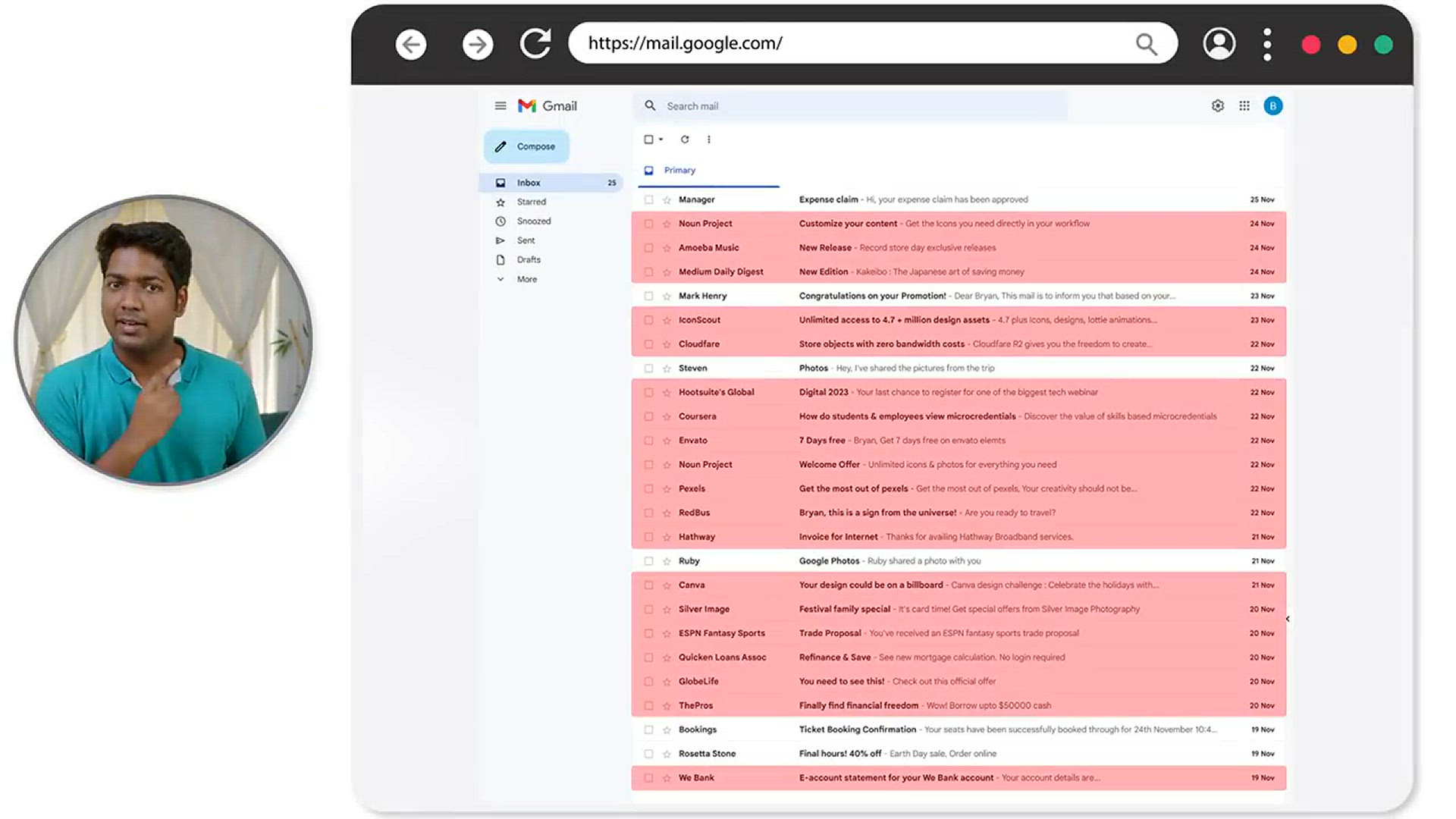 'Video thumbnail for How to Stop Unwanted Emails _ Unsubscribe Emails in Gmail'