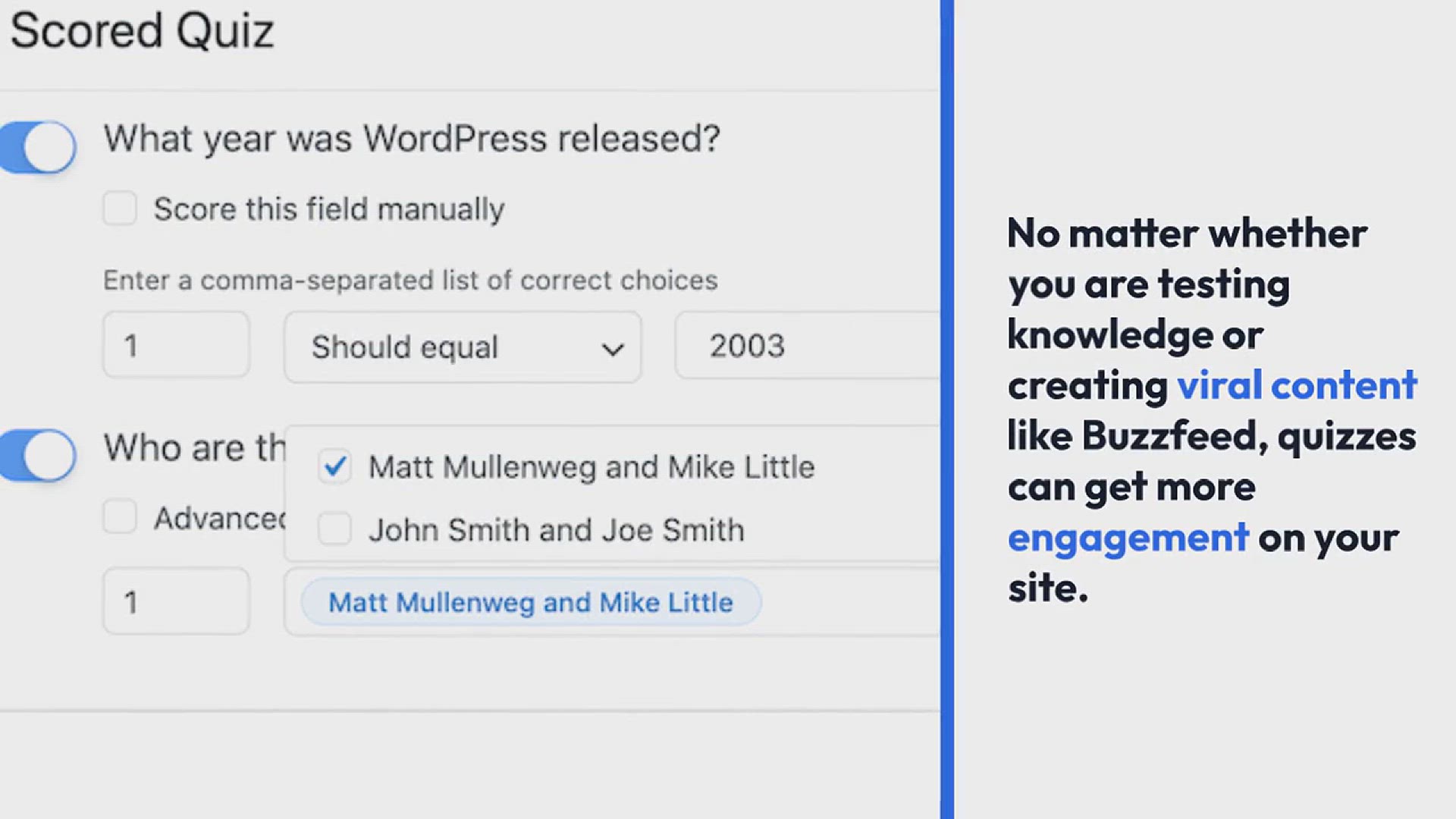 'Video thumbnail for How to Easily Create a Quiz in WordPress'