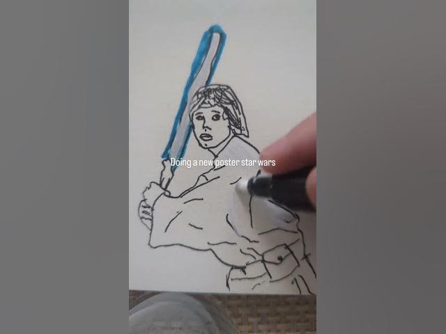 Video thumbnail for #art #drawing #viral #starwarsart #starwars