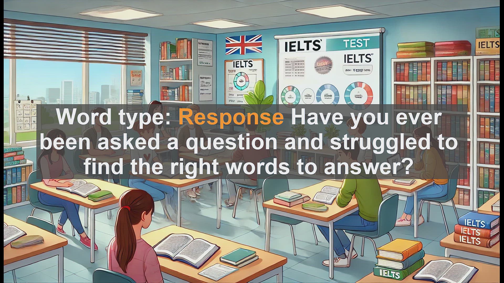 'Video thumbnail for 2500 Must Know IELTS 5.5 Vocabulary - Understanding 'Response': Key Vocabulary for IELTS Success'