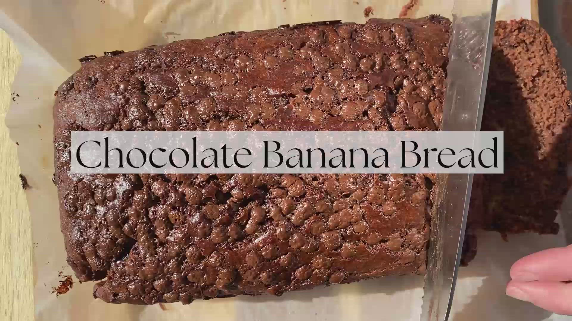 'Video thumbnail for Chocolate Banana Bread'