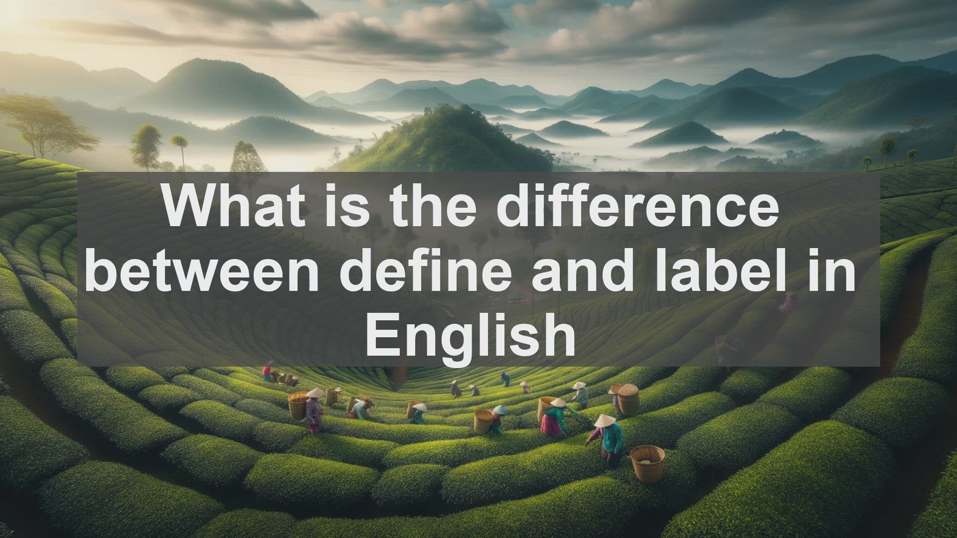 'Video thumbnail for What is the difference between define and label in English?'
