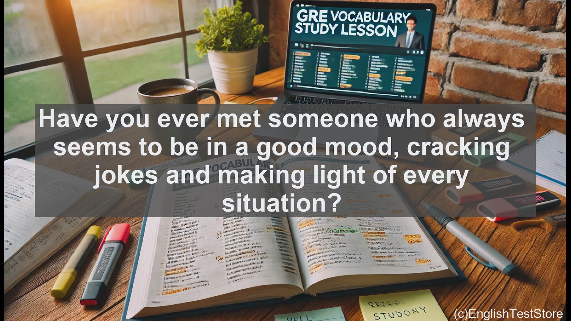 'Video thumbnail for GRE Vocabulary Lesson: Exploring the Jocular Side of Life'