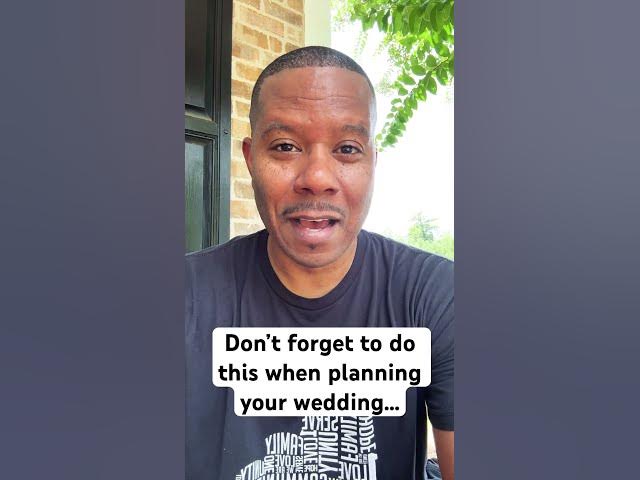 Video thumbnail for Don’t forget to do this when planning your wedding! #weddingplanning #wedding