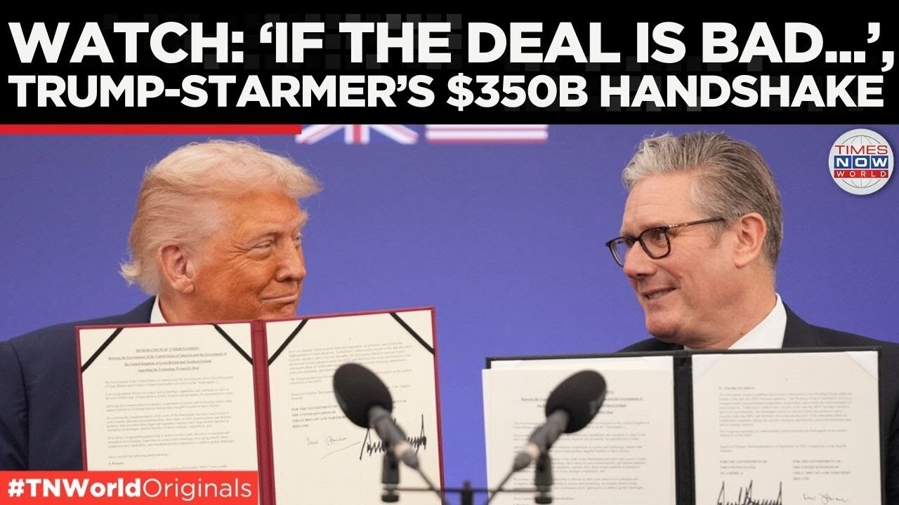 Video thumbnail for Chequers Turns Historic as Trump and Keir Starmer Unveil 15,000 UK Jobs From U.S. Investments