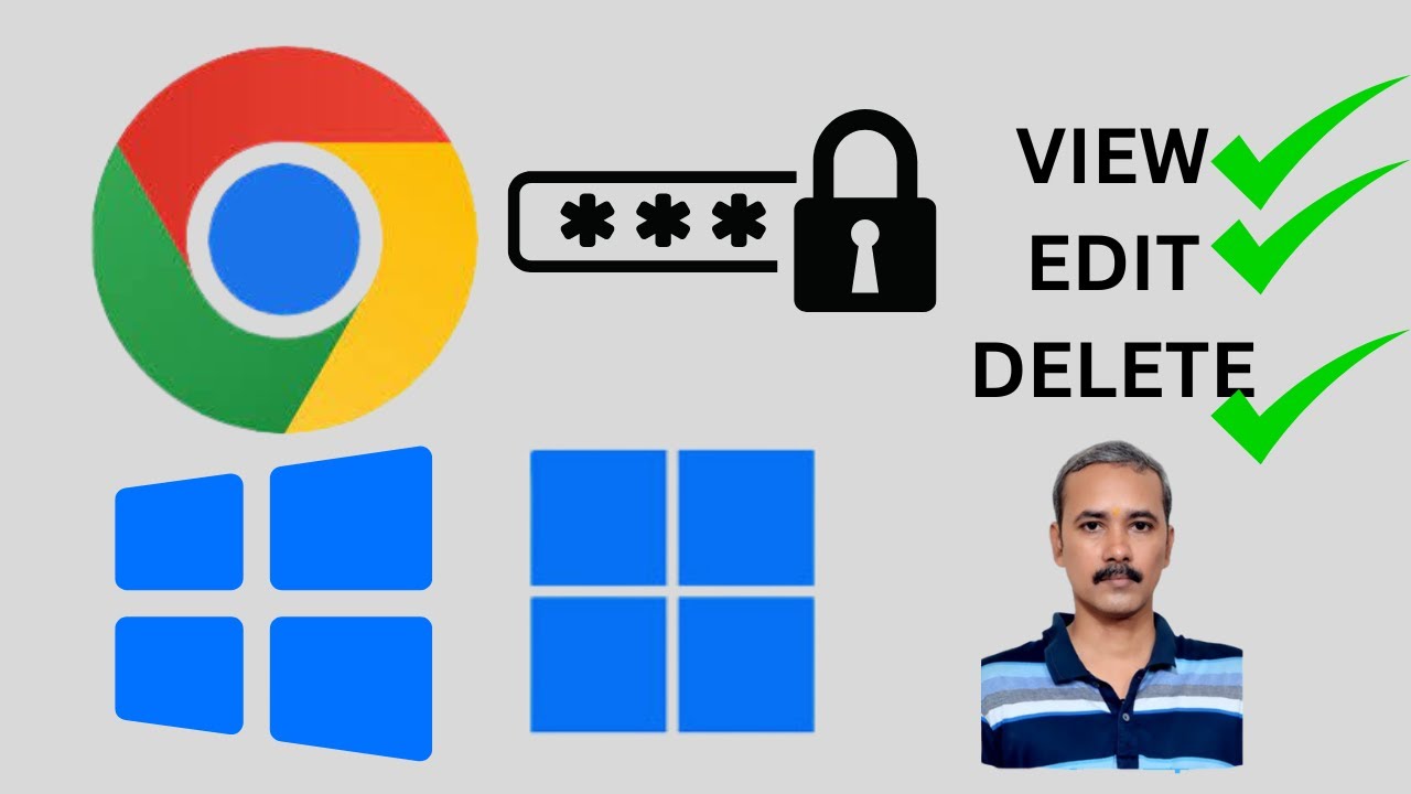 'Video thumbnail for How to View, Edit, and Delete Saved Passwords on Chrome on Windows 11 or 10 | GearUpWindows Tutorial'