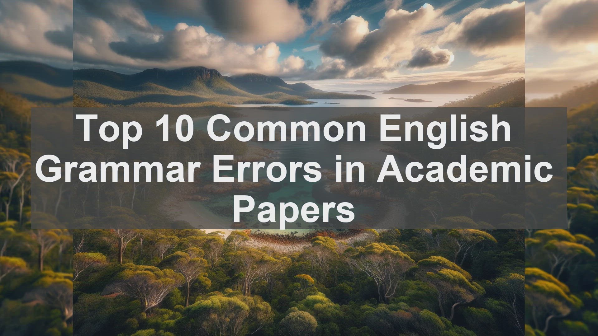 'Video thumbnail for Top 10 Common English Grammar Errors in Academic Papers'