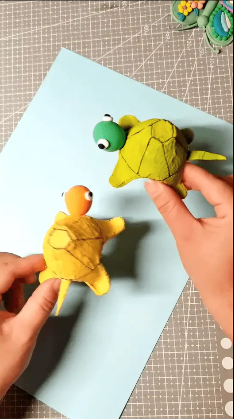Video thumbnail for How I Made Cute Turtles Using Paper Egg Trays