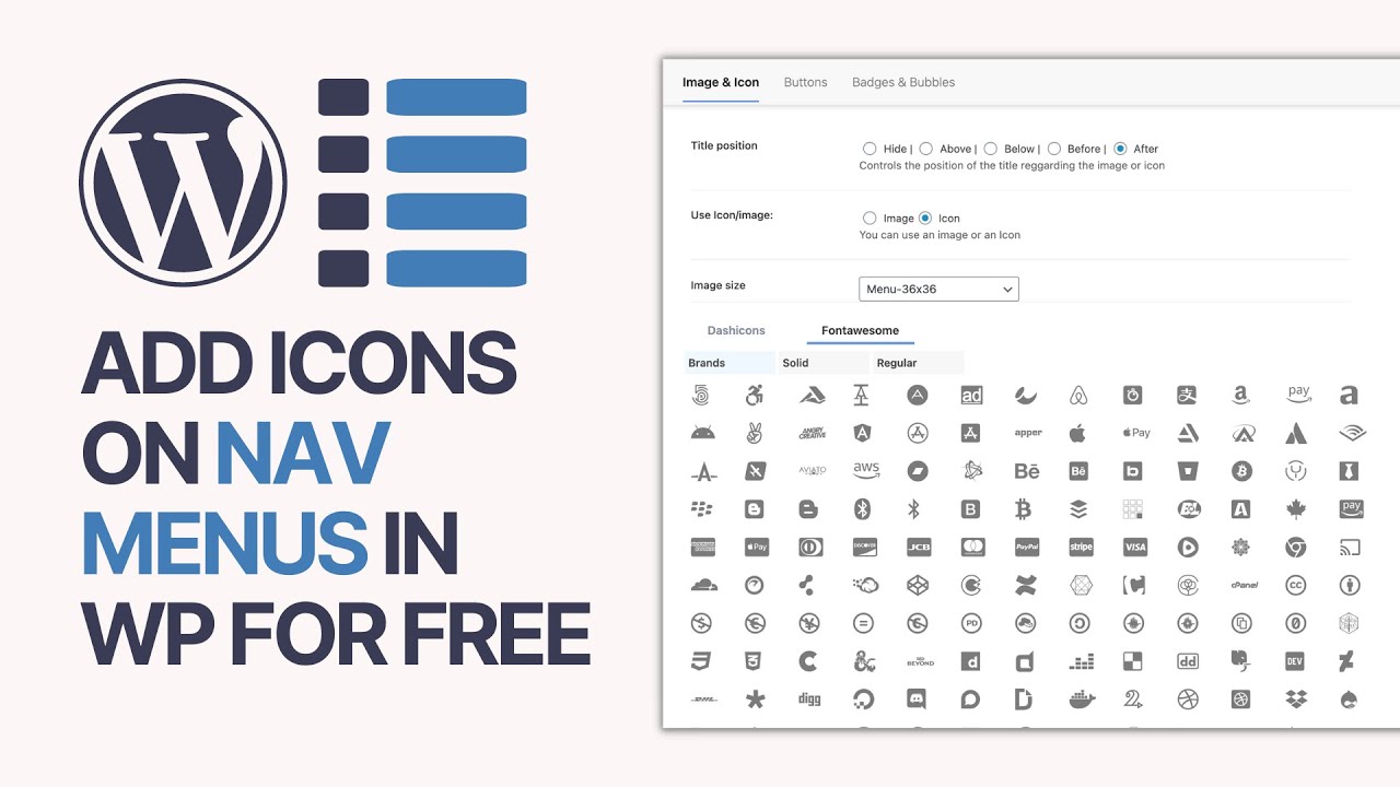 'Video thumbnail for How to Add Images & Icons On Navigation Menus in WordPress For Free'