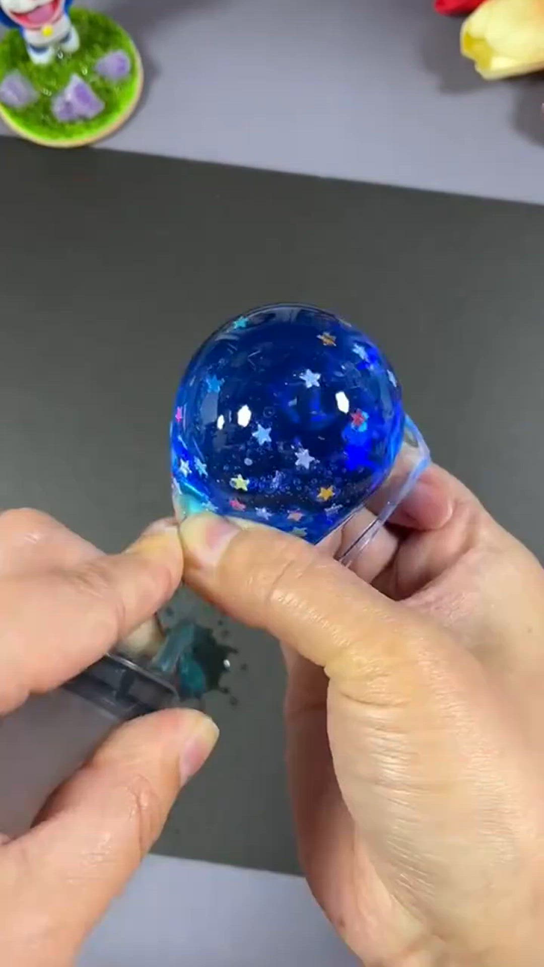Video thumbnail for How I Made a DIY Nano Tape Squishy Bubble Craft Blue Ball