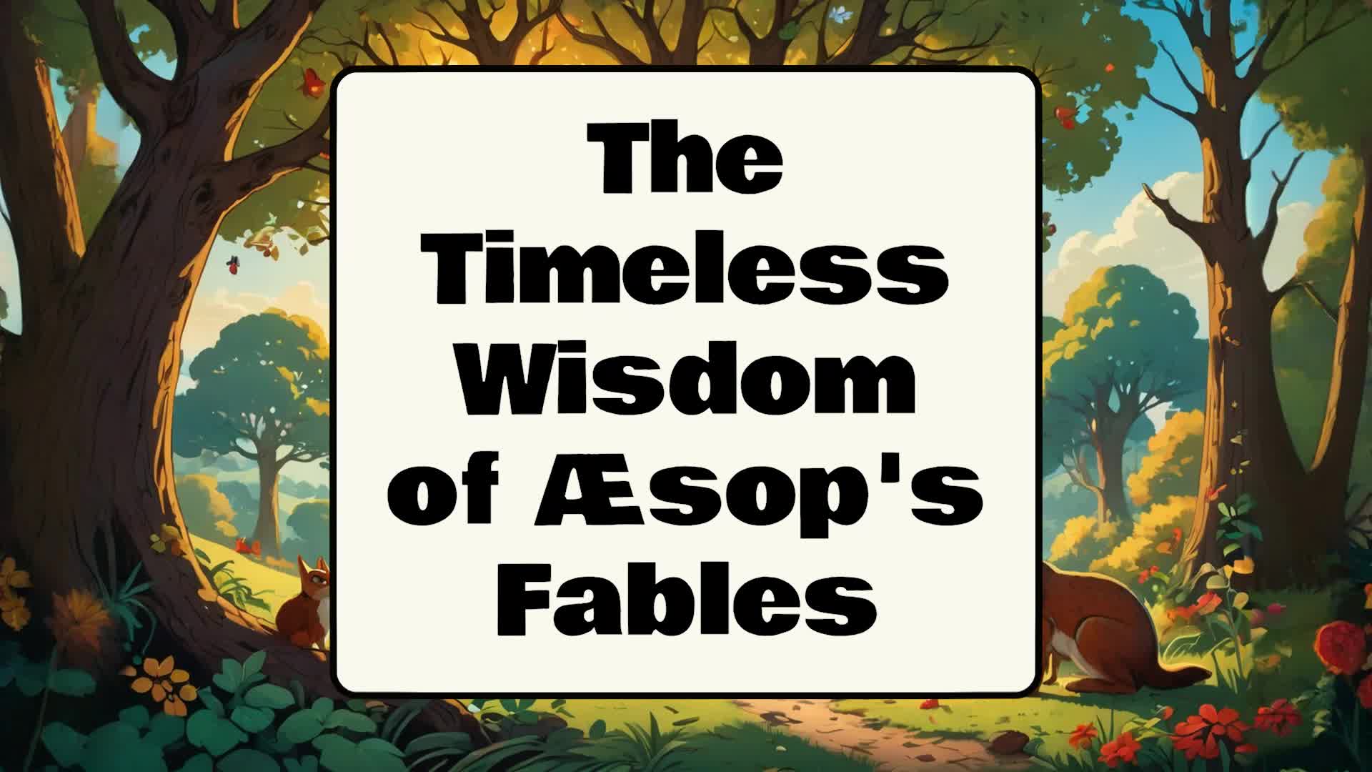 'Video thumbnail for The Timeless Wisdom of Æsop's Fables'