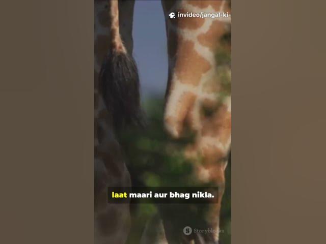 Video thumbnail for #🦒जिराफ की चतुराई 🤔🦒🦒