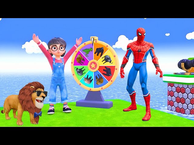 Video thumbnail for Long Slide Game With Cow Elephant Gorilla Hippopotamus Tiger 3d Animal Game Funny 3d Animals