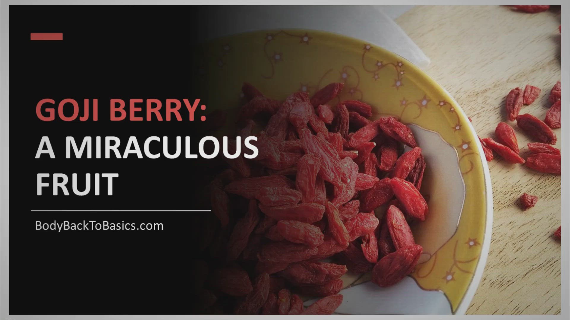 'Video thumbnail for Unlocking the Power of Goji Berry: Discovering its Health Benefits for a Vibrant Life'