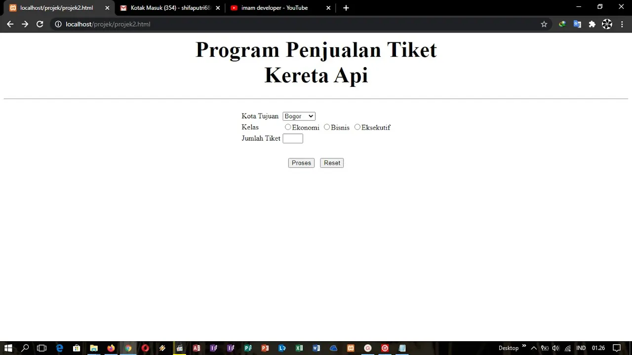 Video thumbnail for Cara Membuat Program Pemesanan Tiket Online