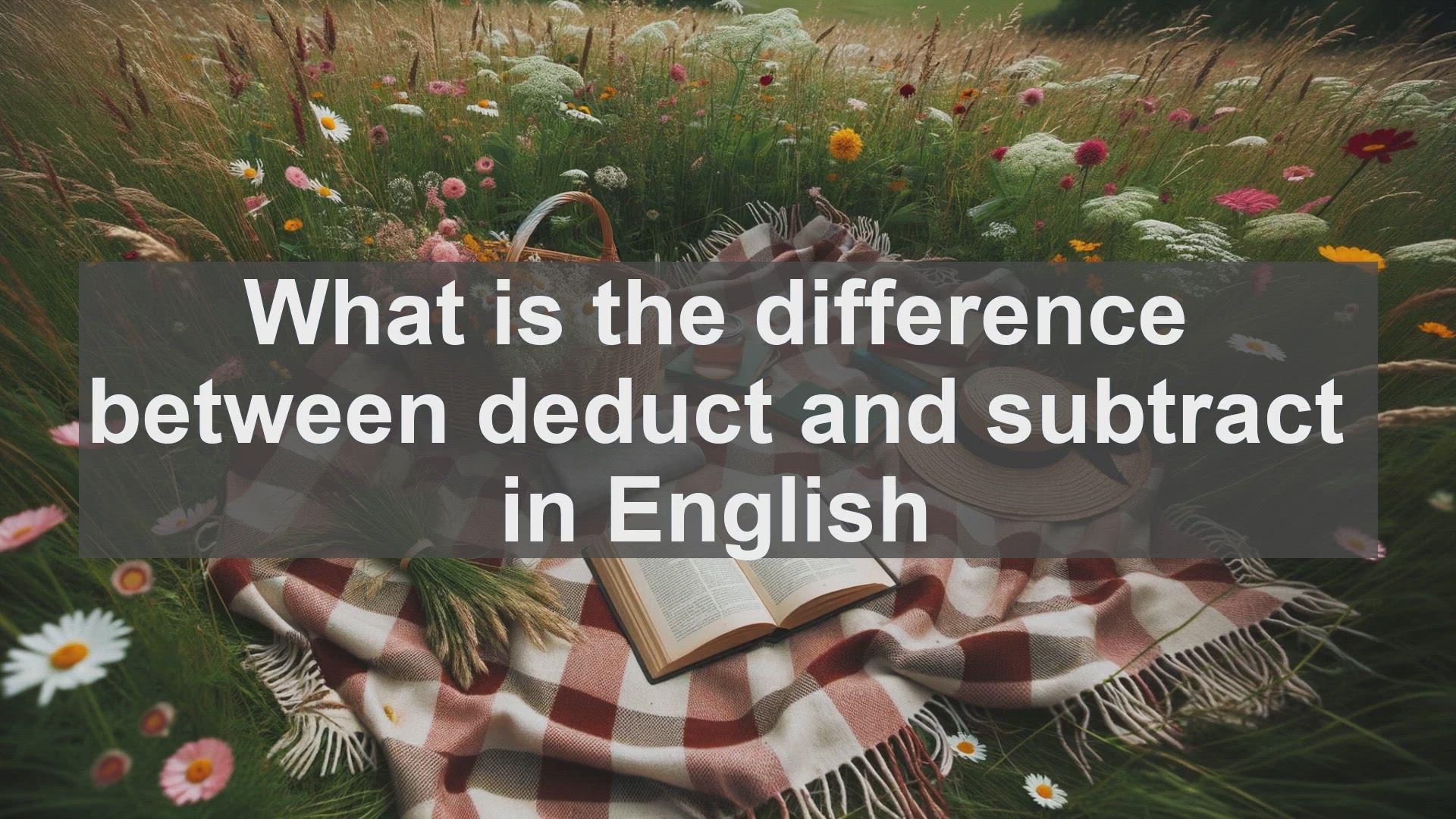'Video thumbnail for What is the difference between deduct and subtract in English?'