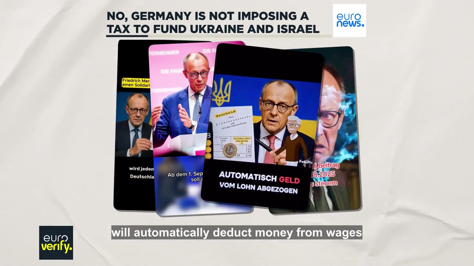 'Video thumbnail for No, Germany is not imposing a ‘solidarity tax’ to fund Ukraine and Israel'