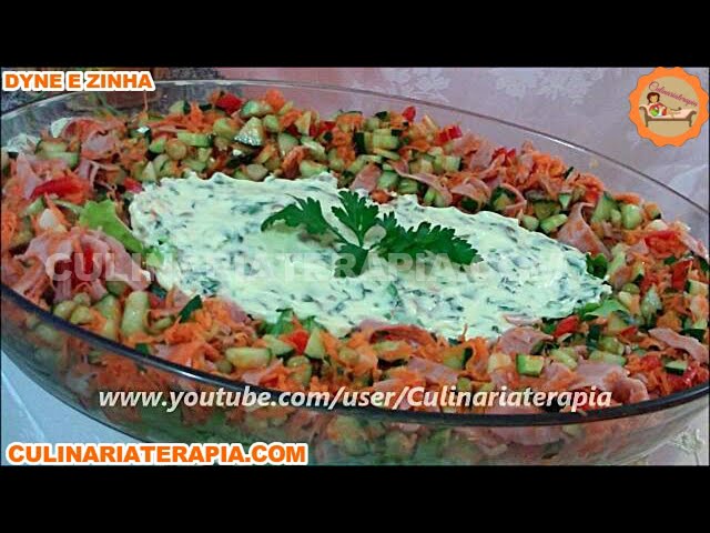 'Video thumbnail for SALADA BAILARINA - Salada de Maionese Legumes e Alface - Dyne e Zinha'