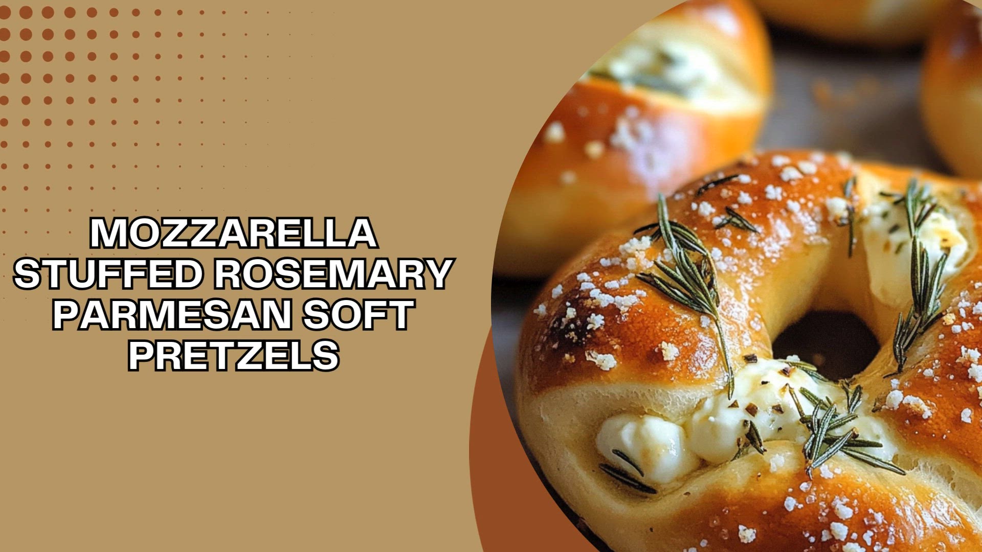 Video thumbnail for Mozzarella Stuffed Rosemary Parmesan Soft Pretzels