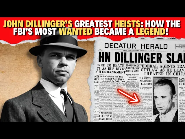 'Video thumbnail for John Dillinger’s Greatest Heists: How the FBI’s Most Wanted Became a Legend!'
