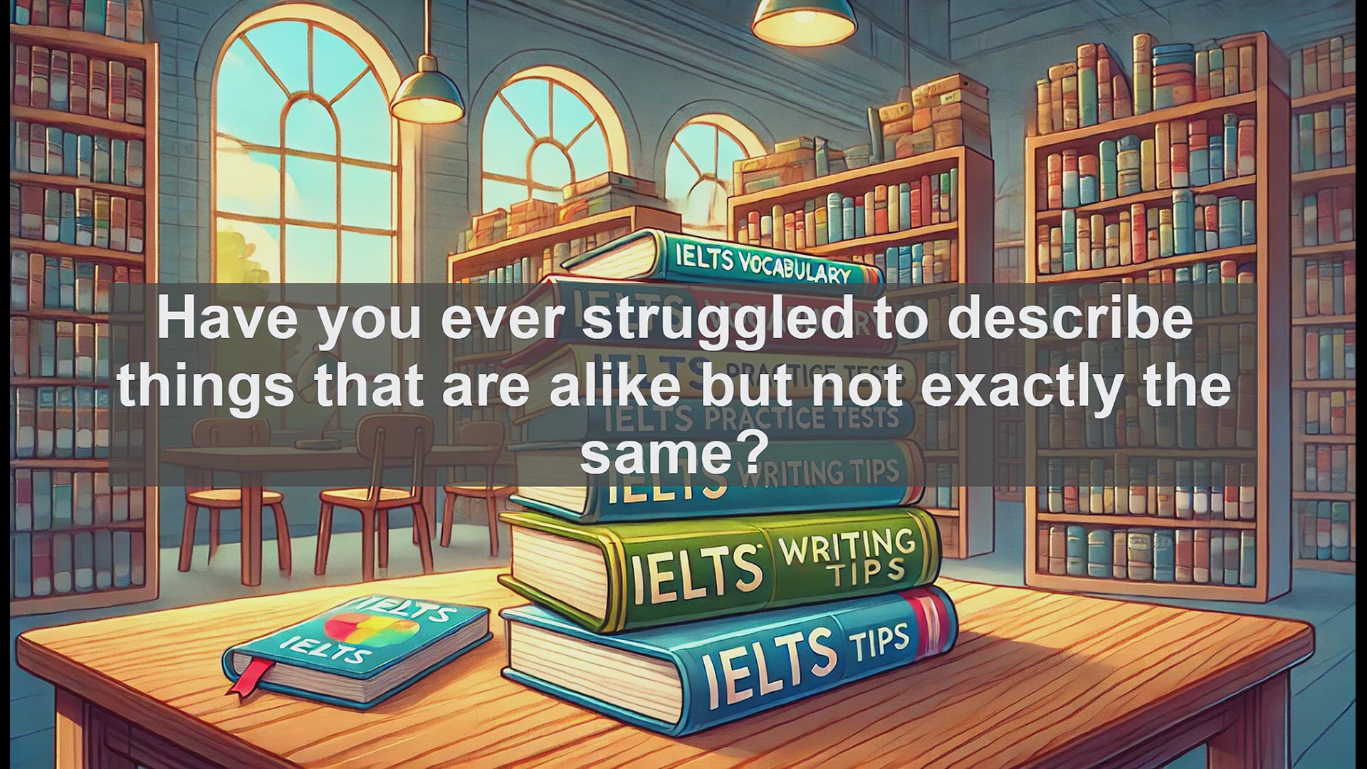 'Video thumbnail for 2500 Must Know IELTS 5.5 Vocabulary - Understanding the Word 'Similar': Meaning, Usage, and Examples'