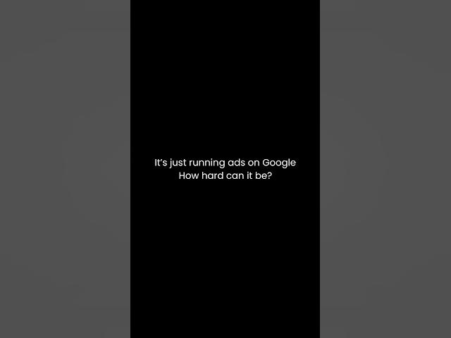 Video thumbnail for Google Ads Isnโt Just โRun & Doneโ