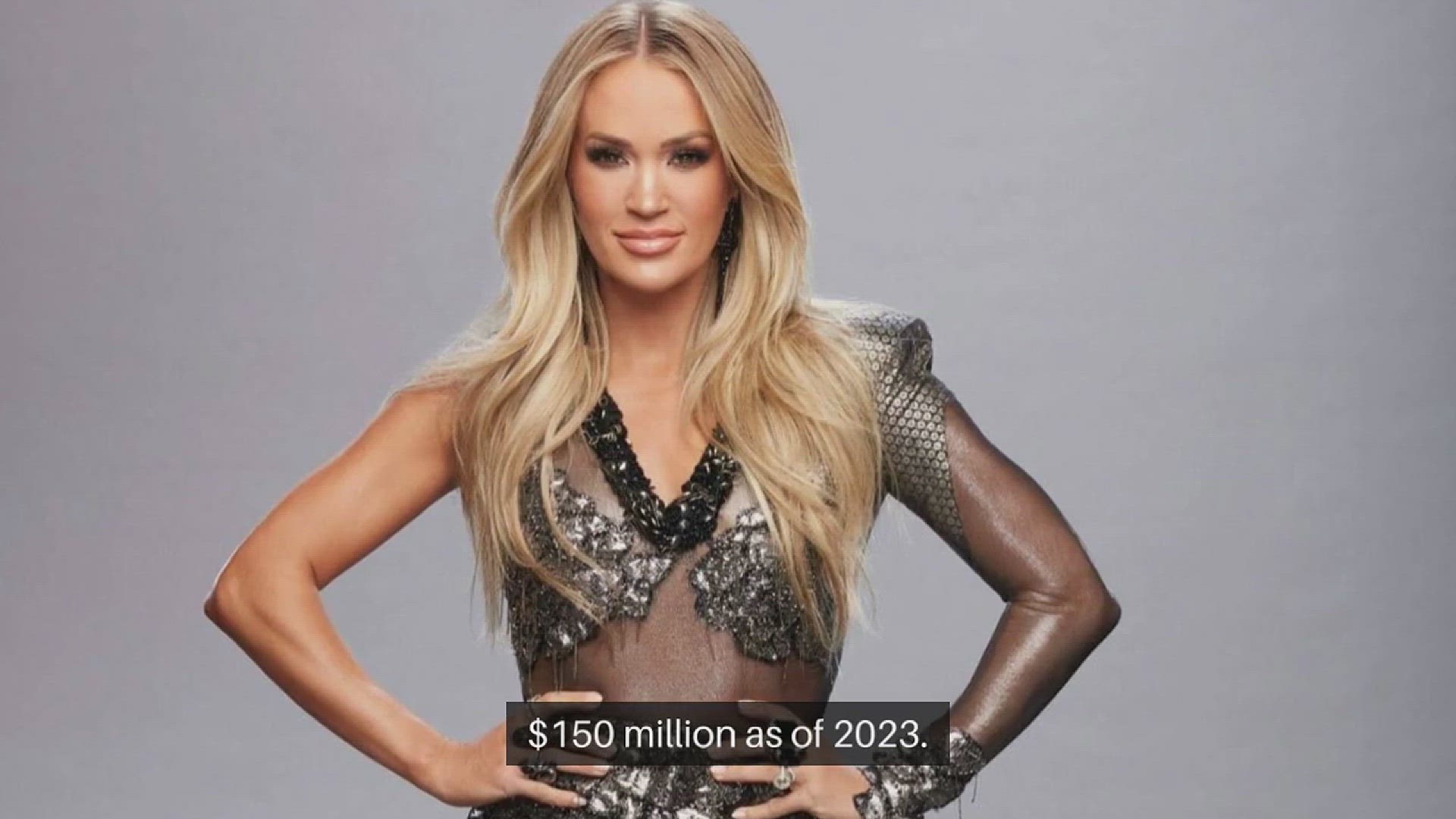 'Video thumbnail for Carrie Underwood Net Worth 2023?How Did She Achieve a $140 Million Fortune Surpassing Kelly Clarkson?'