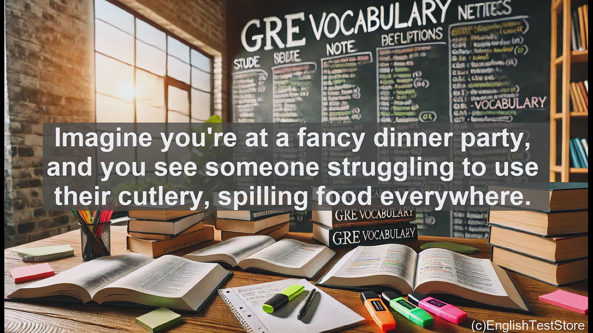 'Video thumbnail for GRE Vocabulary Lesson: Mastering the GRE Vocabulary - Understanding the Word 'Inept''