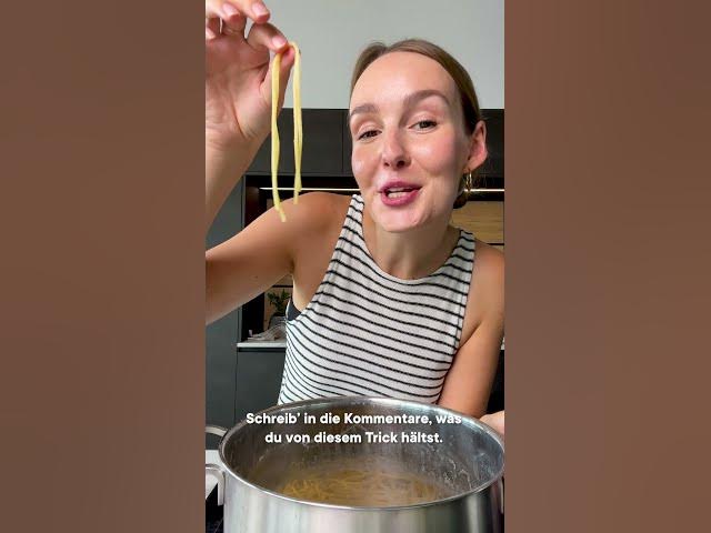 'Video thumbnail for Was hälst du von diesem Pasta Trick? #shorts #hack #yummy #foodie'