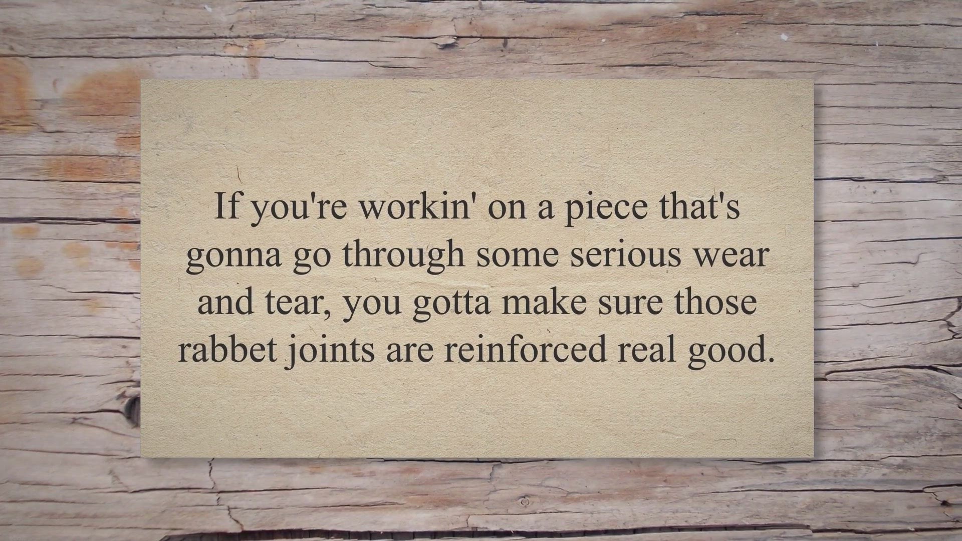 Video thumbnail for How to Reinforce a Rabbet Joint