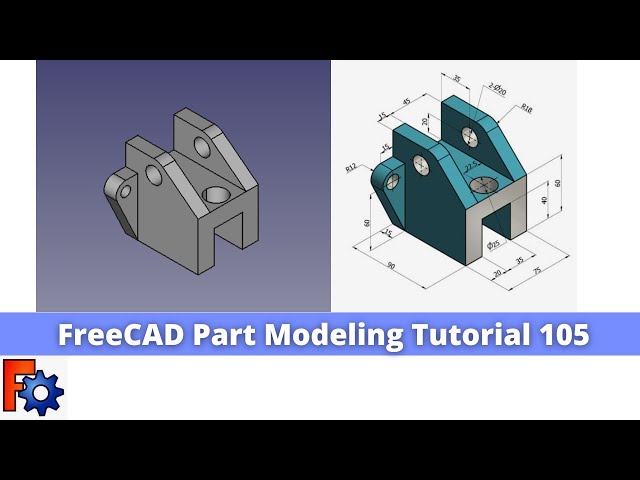 'Video thumbnail for FreeCAD Part Modeling Tutorial 105 | FreeCAD Tutorial | Mechnexus |'