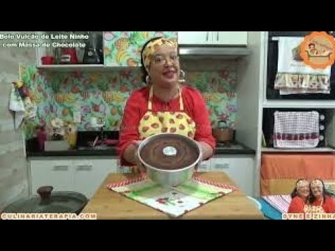 'Video thumbnail for BOLO DE CHOCOLATE VULCÃO DE LEITE NINHO - BOLO CHOCONINHO'