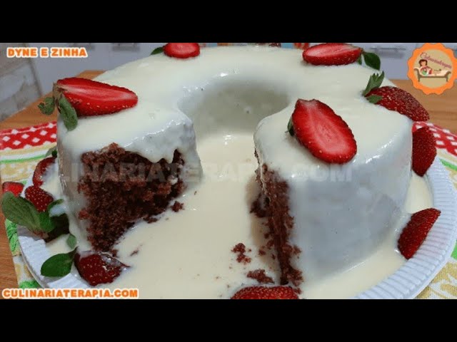 'Video thumbnail for APRENDA COMO FAZER BOLO DE CHOCOLATE VULCÃO DE LEITE NINHO - CHOCONINHO'