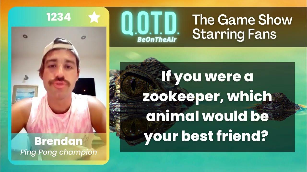 Video thumbnail for Our Favorite Answers: Brendan wants a crocodile BFF. Don't we all!