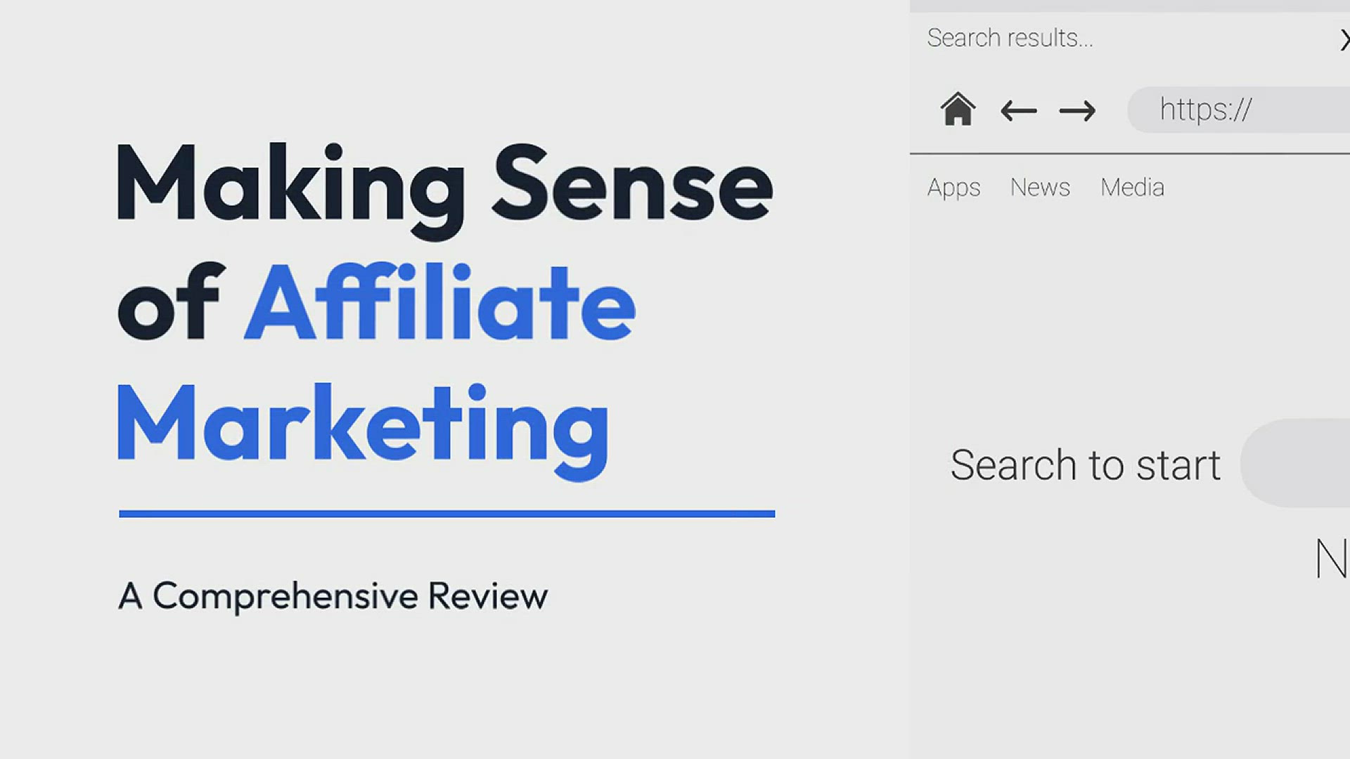 'Video thumbnail for Making Sense of Affiliate Marketing'