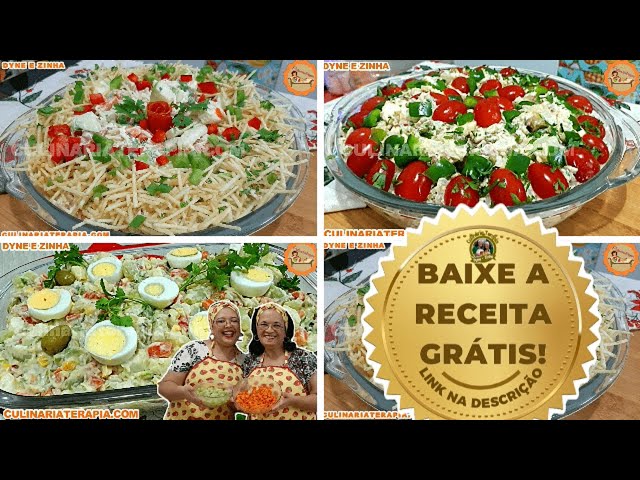 'Video thumbnail for SALPICÃO DE FRANGO E SALADAS DE BATATAS E MAIONESE PARA FESTAS - RECEITA NA DESCRIÇÃO'