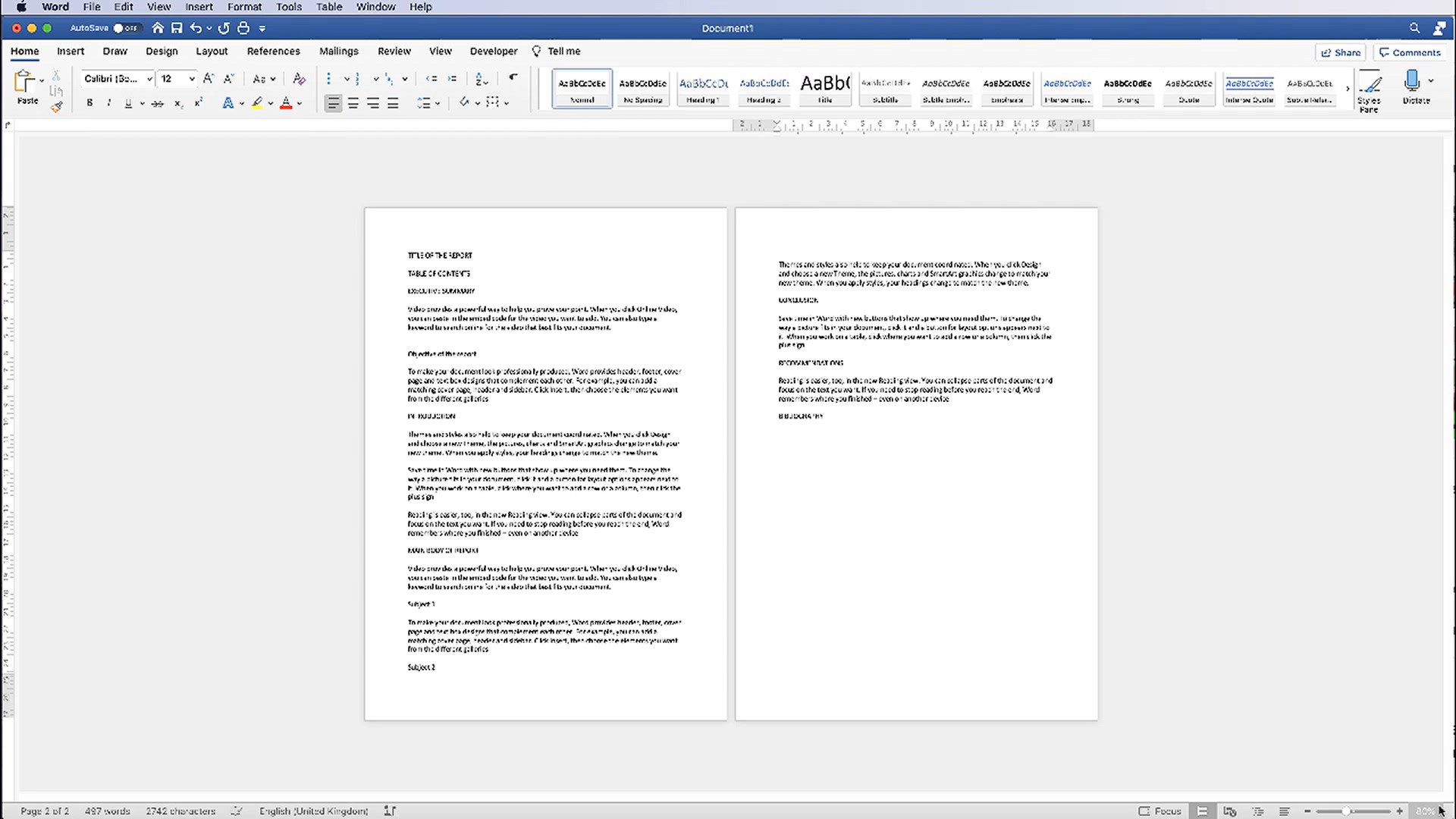 'Video thumbnail for Report Writing Part 1 - Headings and Table of Contents _ Microsoft Word Tutorials'