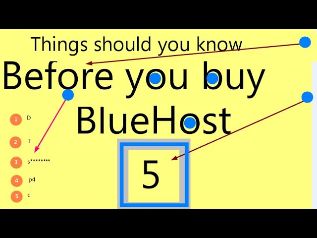 'Video thumbnail for 5 THINGS YOU SHOULD TO KNOW ABOUT BLUEHOST HOSTING COMPANY BEFORE BUY A PLAN'