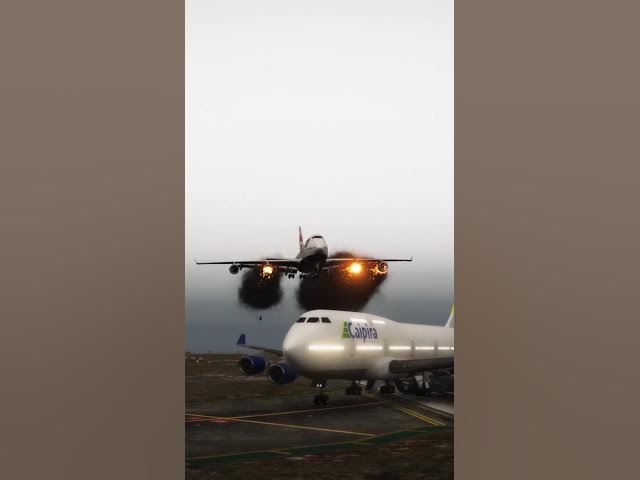 Video thumbnail for airplane Crash landing #shorts