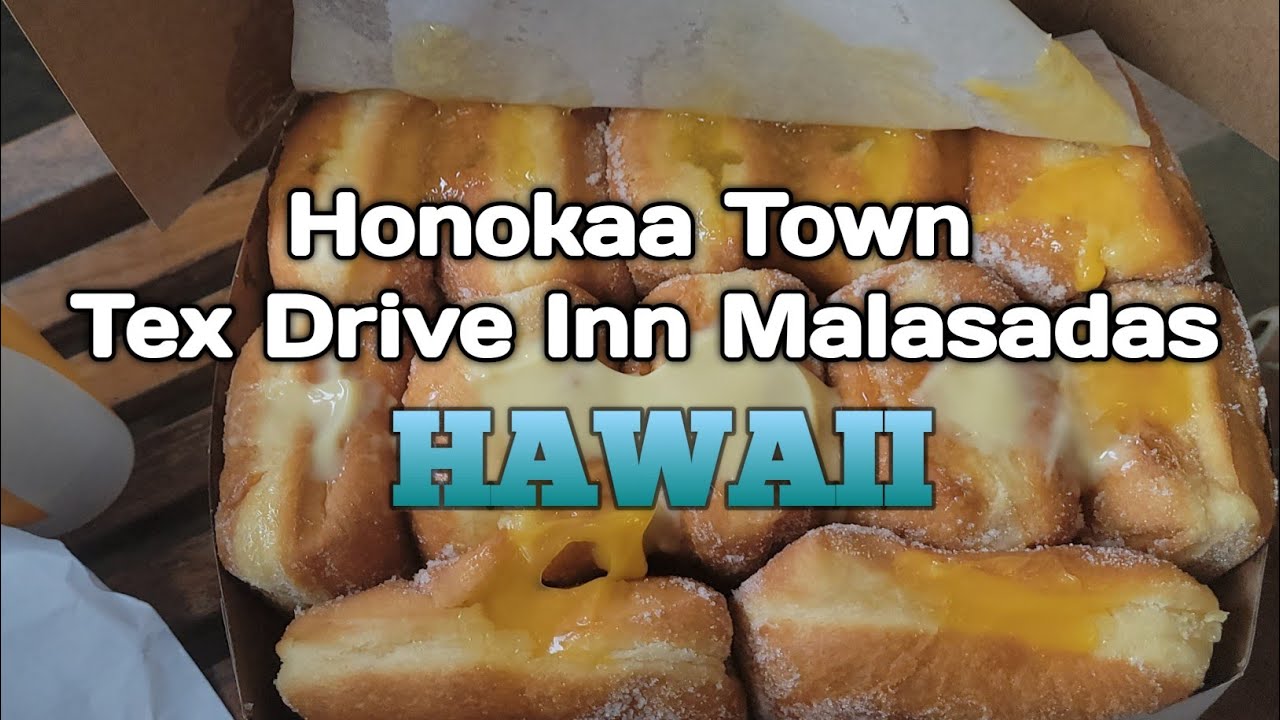 'Video thumbnail for Honokaa Town BIG Island Hawaii Tex Drive In Malasadas Tour'