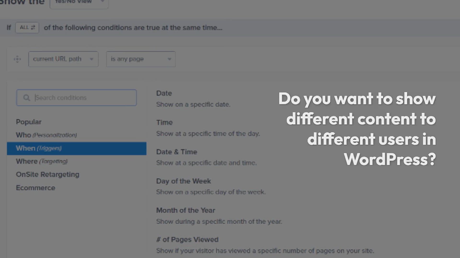 'Video thumbnail for How to Show Personalized Content to Different Users in WordPress'