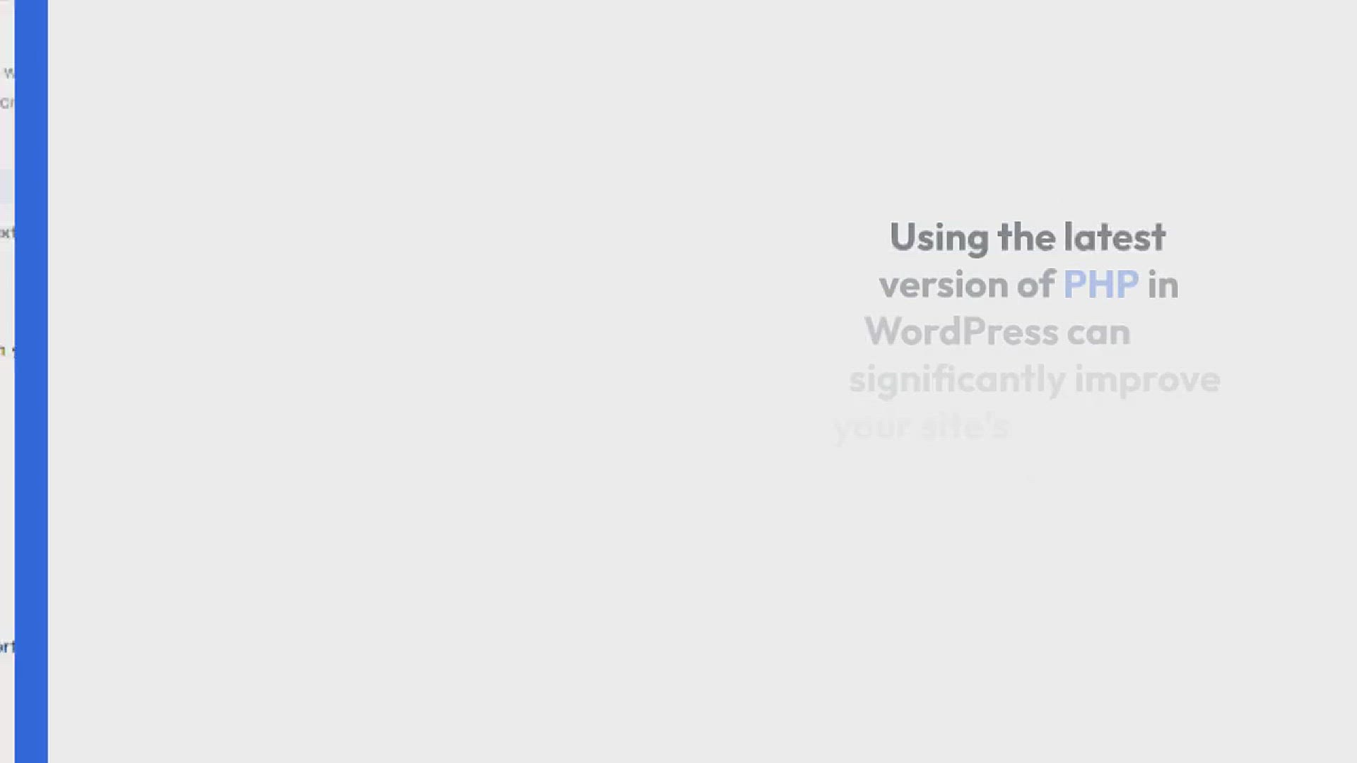 'Video thumbnail for How to Update Your PHP Version in WordPress (the RIGHT Way)'