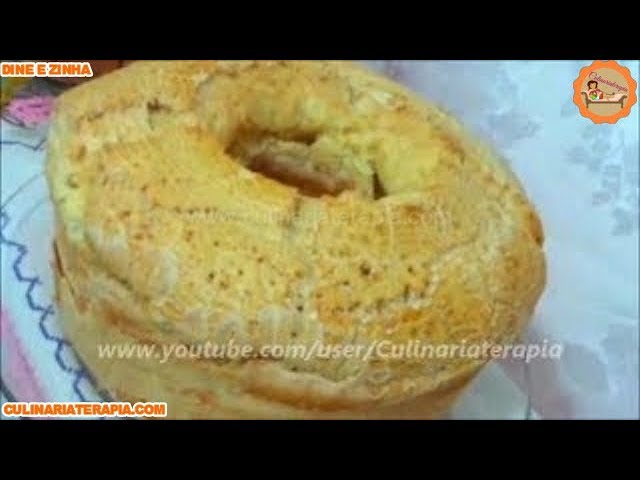 'Video thumbnail for Bolo Pão de Queijo com Polvilho Azedo Uma Delícia Para o Café da Manhã e Lanche da Tarde'