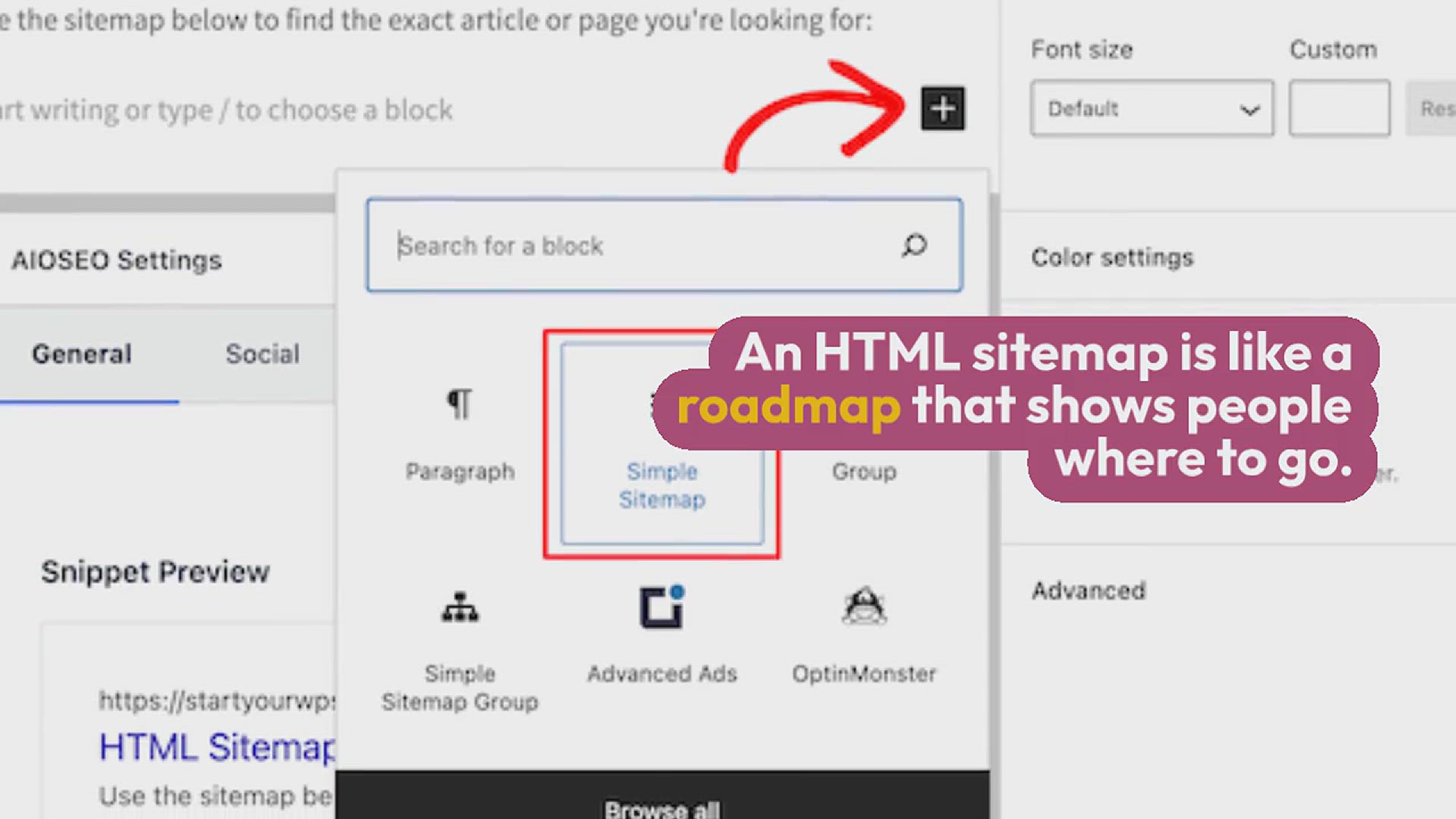 'Video thumbnail for How to Add an HTML Sitemap Page in WordPress (2 Ways)'
